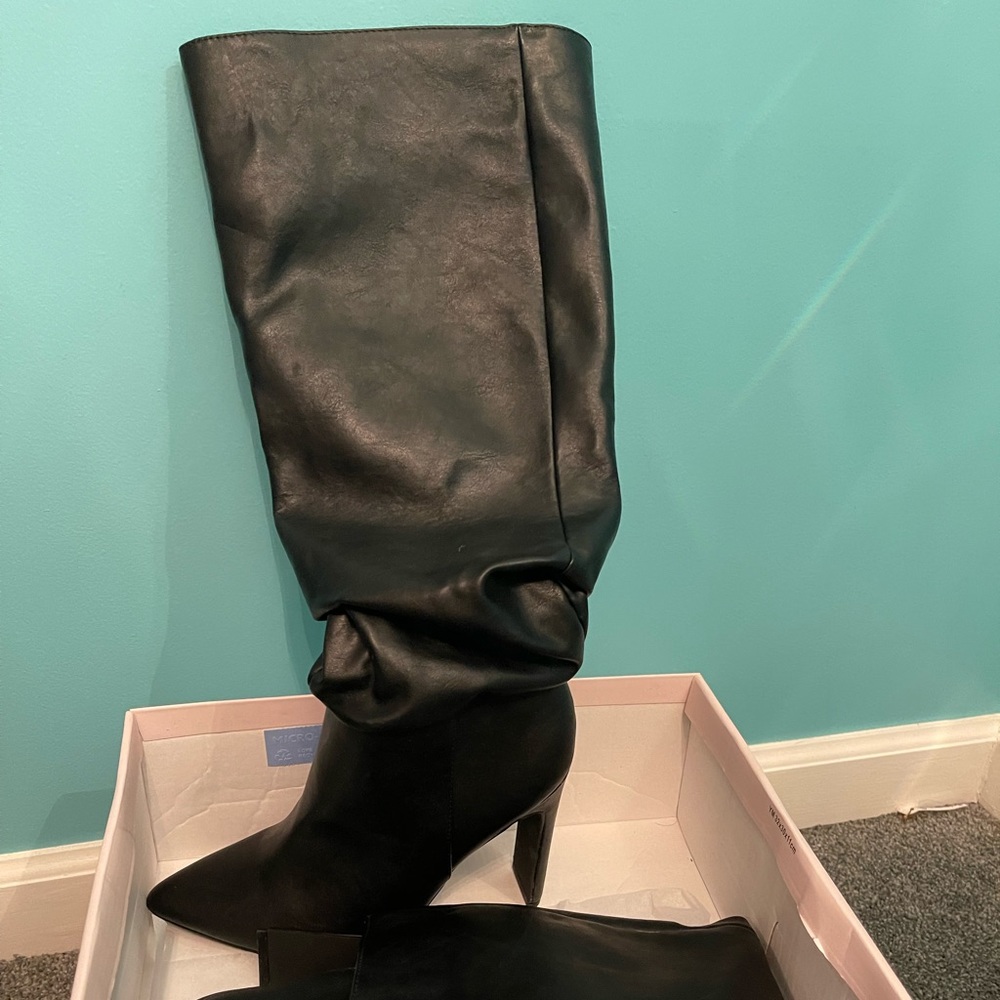 Justfab brand new sz 6.5 black knee high